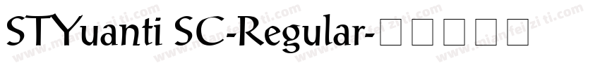 STYuanti SC-Regular字体转换